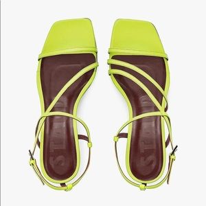 STAUD Lime Citron Gita Sandal Sz 41/10